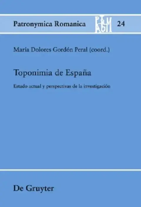Cover of Toponimia de España