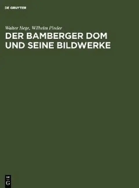 Cover of Der Bamberger DOM Und Seine Bildwerke