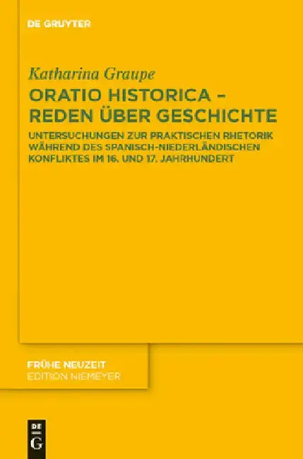 Cover of Oratio historica - Reden über Geschichte