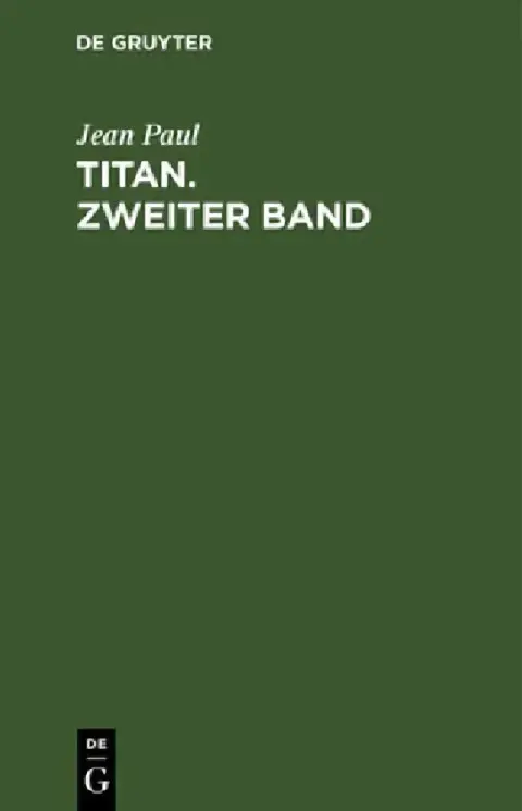 Cover of Titan. Zweiter Band