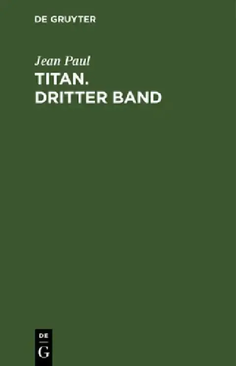 Cover of Titan. Dritter Band