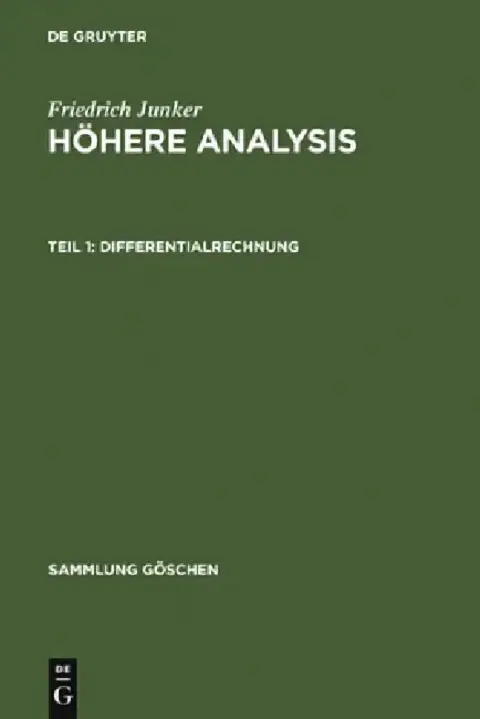 Cover of Differentialrechnung