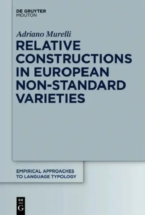 Cover of Relative Constructions in European Non-Standard Varieties