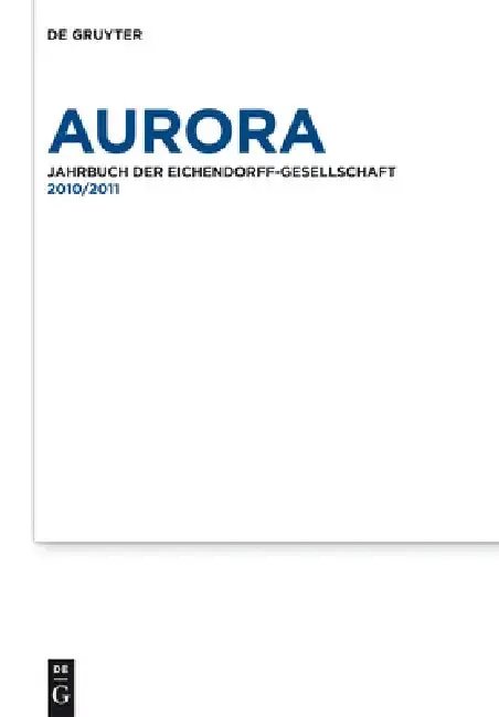 Cover of Aurora, Band 70-71, 2010 - 2011