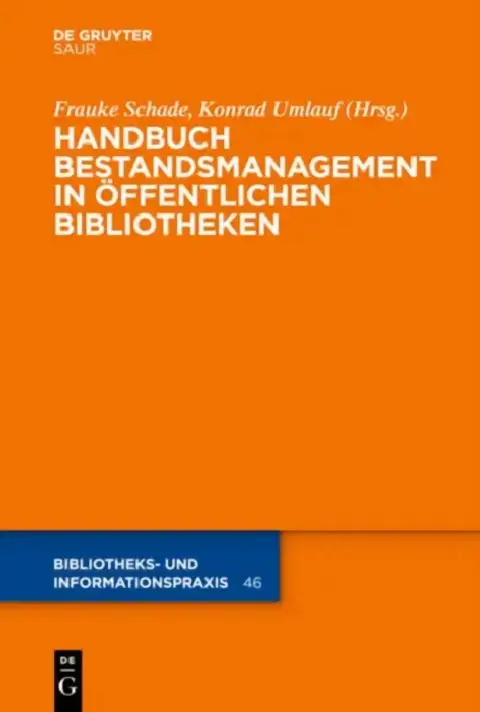 Cover of Handbuch Bestandsmanagement in Offentlichen Bibliotheken