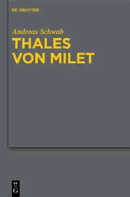 Cover of Thales von Milet in der frühen christlichen Literatur