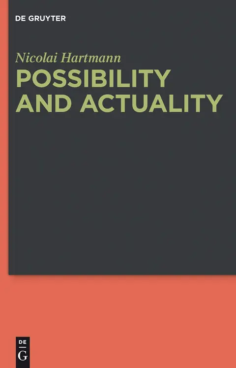 Cover of Possibility and Actuality