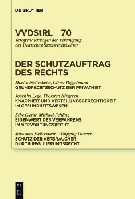 Cover of Der Schutzauftrag des Rechts