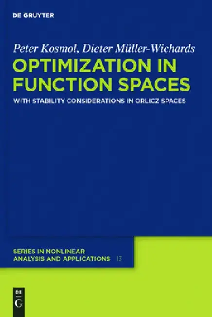 Cover of Optimization in Function Spaces