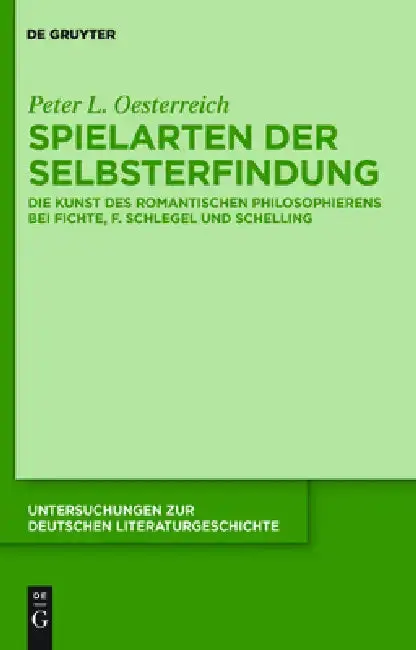 Cover of Spielarten der Selbsterfindung