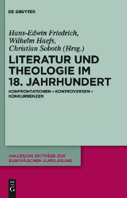 Cover of Literatur und Theologie im 18. Jahrhundert