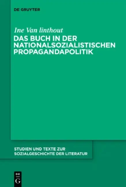 Cover of Das Buch in der nationalsozialistischen Propagandapolitik