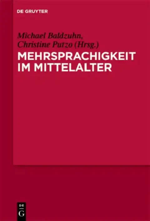 Cover of Mehrsprachigkeit Im Mittelalter