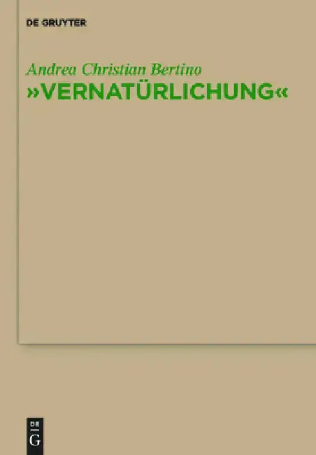 Cover of "Vernatürlichung"