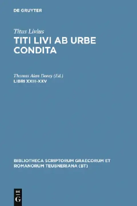 Cover of Libri XXIII-XXV