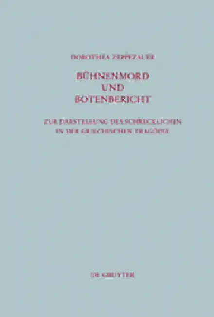 Cover of Bühnenmord und Botenbericht