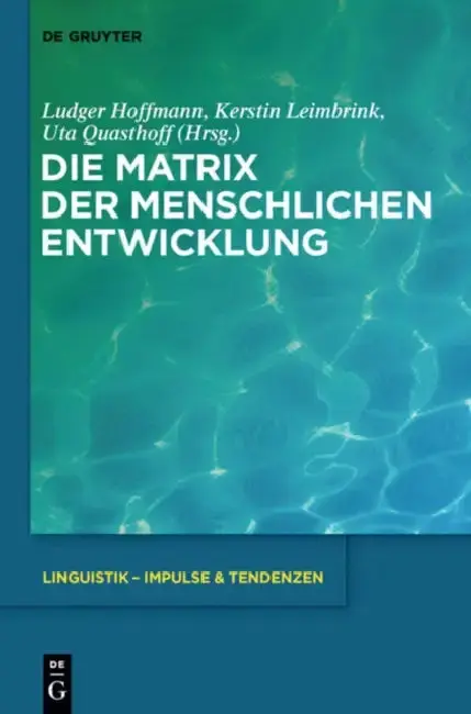 Cover of Die Matrix der menschlichen Entwicklung