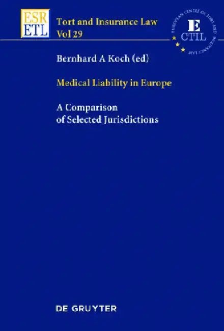 Cover of Medical Liability in Europe
