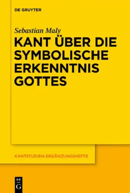 Cover of Kant über die symbolische Erkenntnis Gottes