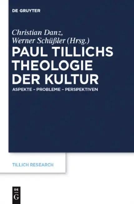 Cover of Paul Tillichs Theologie der Kultur
