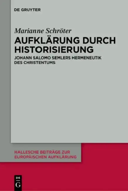 Cover of Aufklärung durch Historisierung