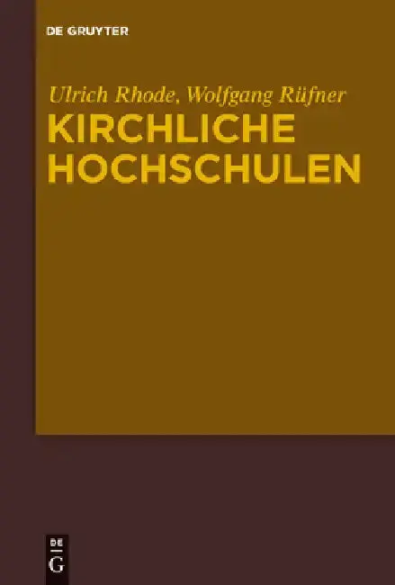 Cover of Kirchliche Hochschulen
