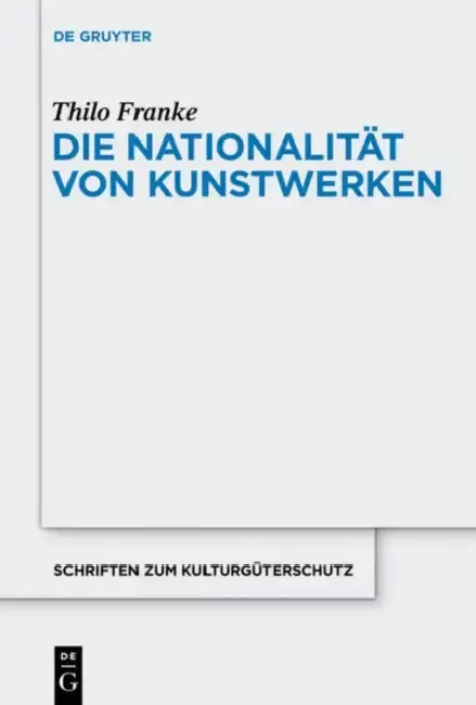 Cover of Die Nationalität von Kunstwerken