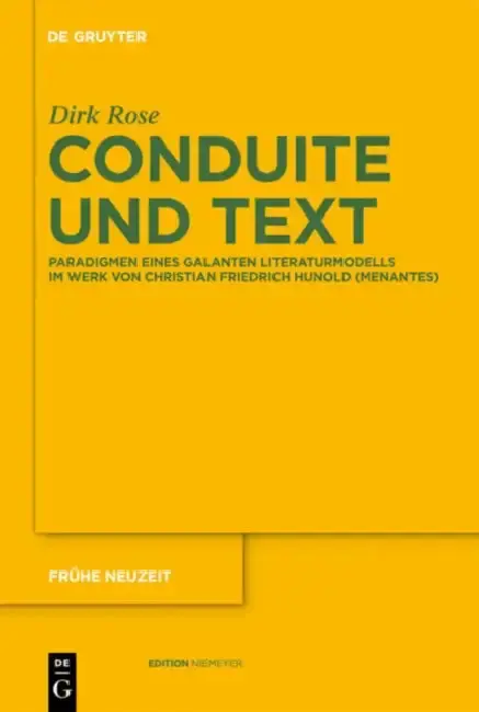 Cover of Conduite und Text