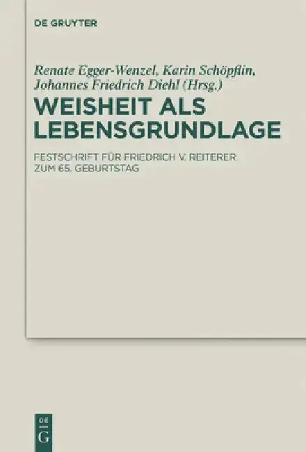 Cover of Weisheit als Lebensgrundlage