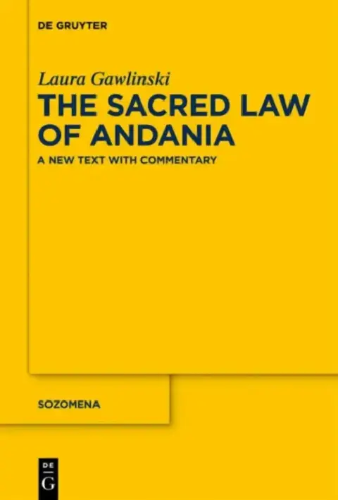 Cover of The Sacred Law of Andania