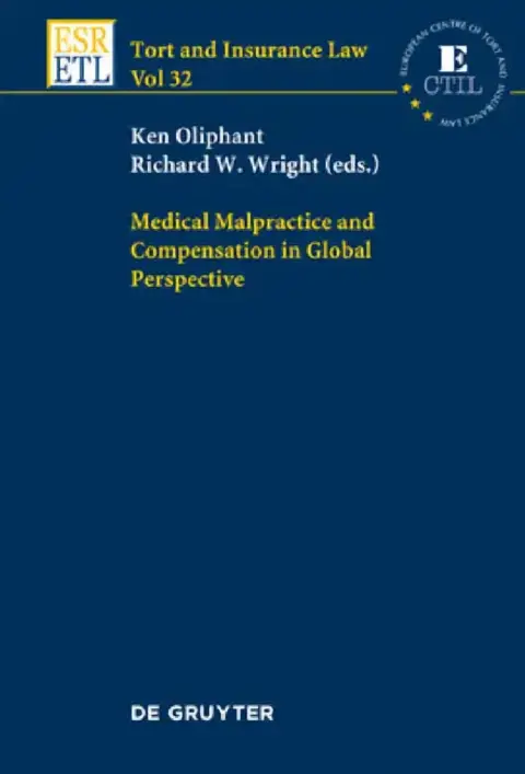 Cover of Medical Malpractice and Compensation in Global Perspective