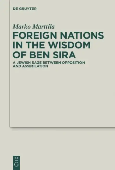Cover of Foreign Nations in the Wisdom of Ben Sira