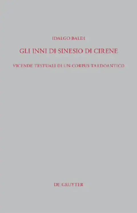 Cover of Gli Inni di Sinesio di Cirene