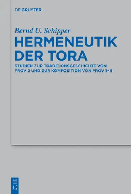 Cover of Hermeneutik der Tora