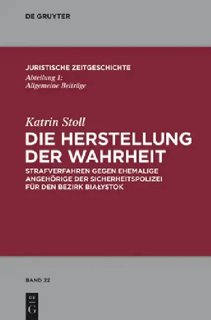 Cover of Die Herstellung der Wahrheit