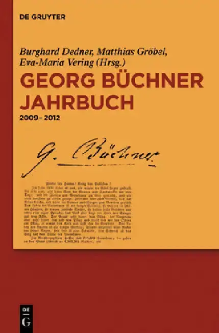 Cover of Georg Büchner Jahrbuch, Band 12, Georg Büchner Jahrbuch