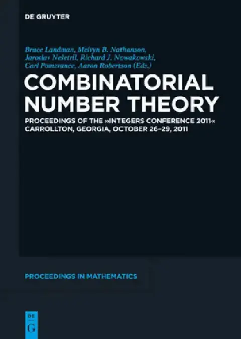 Cover of Combinatorial Number Theory