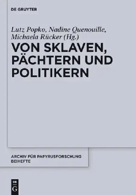 Cover of Von Sklaven, Pächtern und Politikern