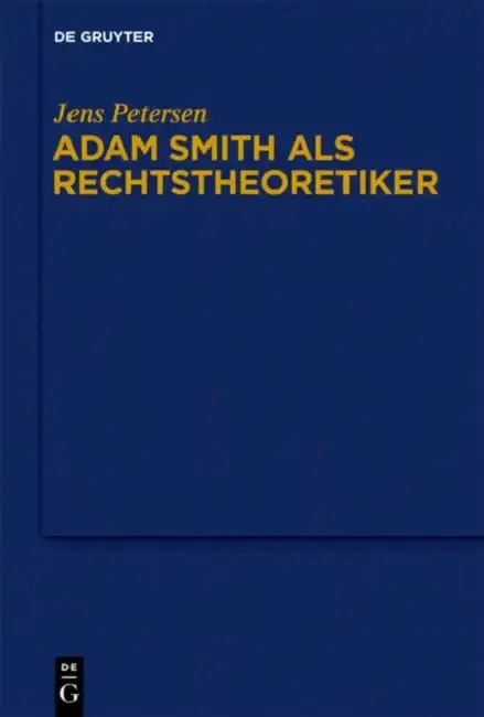 Cover of Adam Smith als Rechtstheoretiker