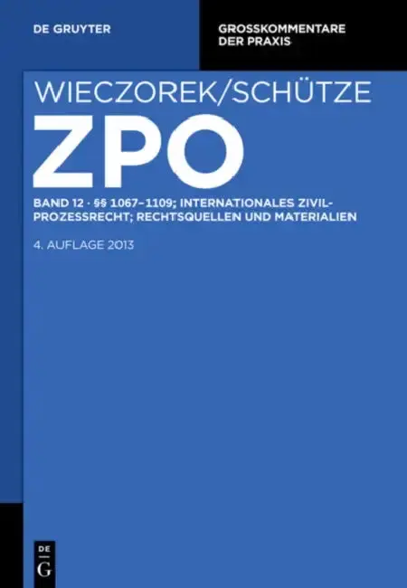 Cover of 1067-1109; Internationales Zivilprozessrecht; Rechtsquellen Und Materialien