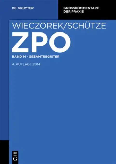 Cover of Gesamtregister