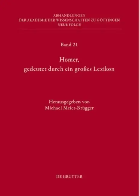 Cover of Homer, Gedeutet Durch Ein Großes Lexikon