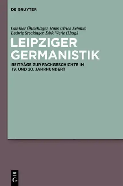 Cover of Leipziger Germanistik