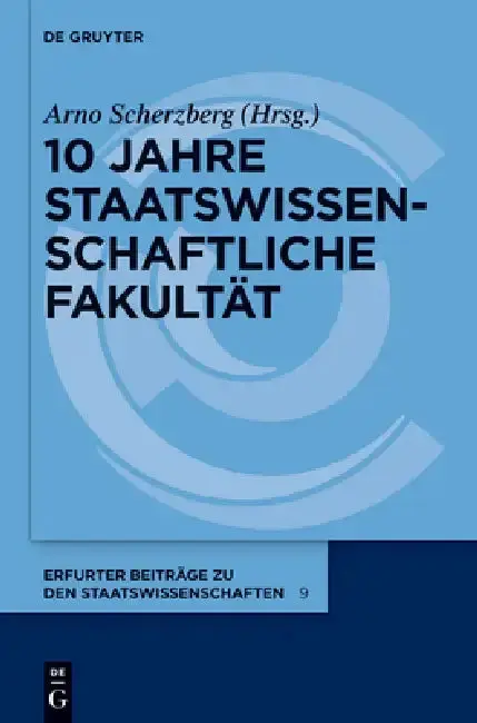 Cover of 10 Jahre Staatswissenschaftliche Fakultät