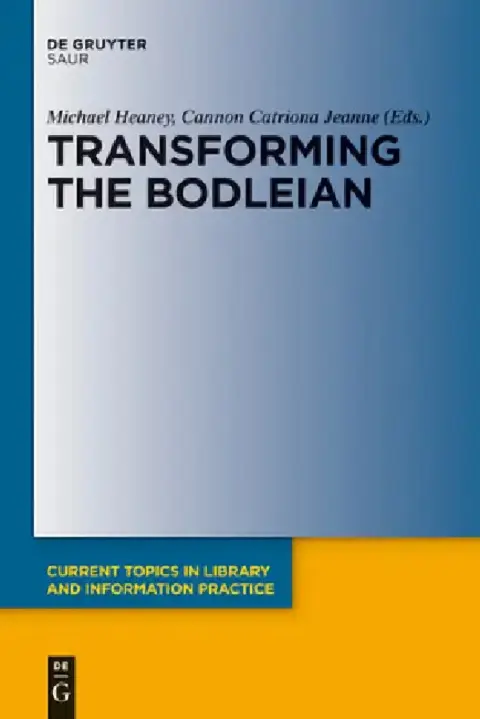 Cover of Transforming the Bodleian