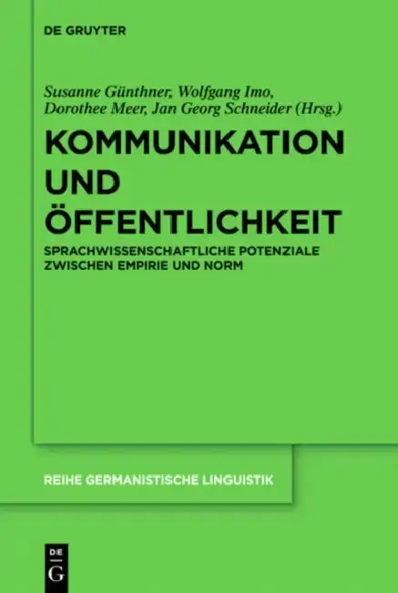 Cover of Kommunikation und Öffentlichkeit