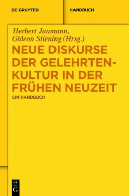 Cover of Neue Diskurse Der Gelehrtenkultur in Der Fruhen Neuzeit