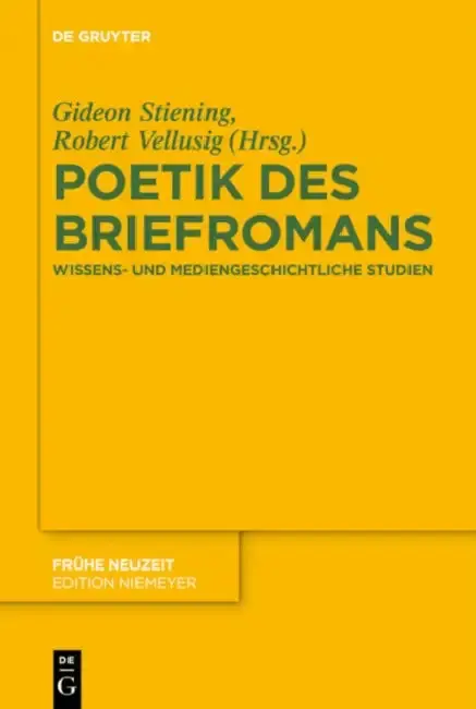 Cover of Poetik des Briefromans