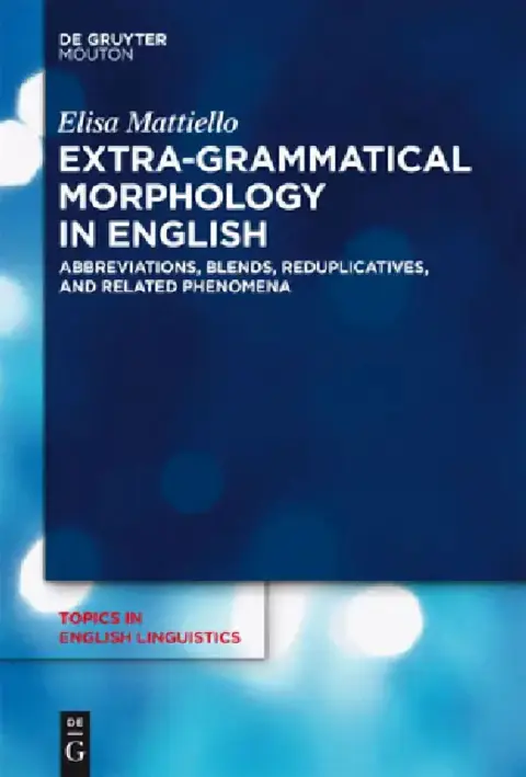 Cover of Extra-grammatical Morphology in English