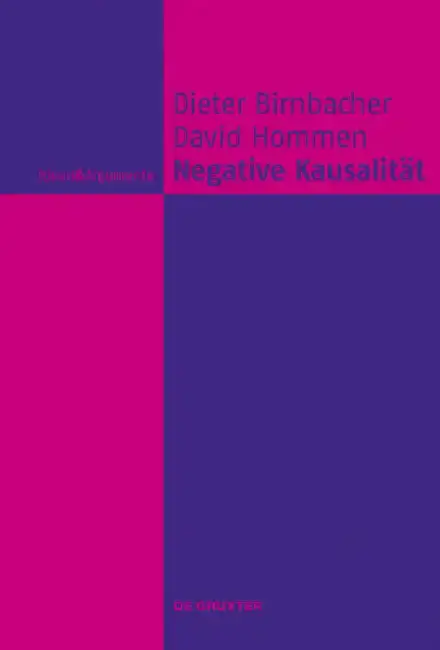 Cover of Negative Kausalität